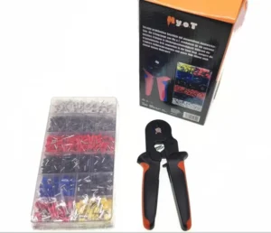 Self Adjustable Ratchet Wire Crimping Tool Kit with 1200PCS Wire Terminals