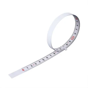 Self-adhesive Centre-aligned High-Carbon Steel Rolling Ruler Tape Measure Adhesive Strip Metric 1m 10m Range Vertical Read