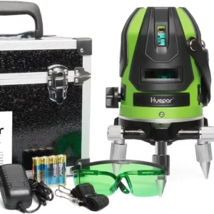 Self-leveling Laser 6141G 4 Vertical and 1 Horizontal Lines with Down Plumb Dot 5 Multi Line Green Beam Laser Level