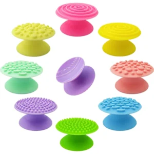 Sensory Stones Fidget Toys Silicone Suction Cup Pressure Relaxing Ergonomic Textured Mood Soothing Squeeze 5 7 Years Unisex