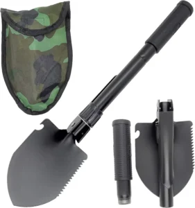 Serrated Folding Spade Camping Fire Pits Emergencies Backyard Backpacking Shovel