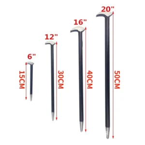 Set of 4pcs Heat Treatment 6″ 12″ 16″ 20″ Round Rod Crowbar Pry Bar Nail Lifter