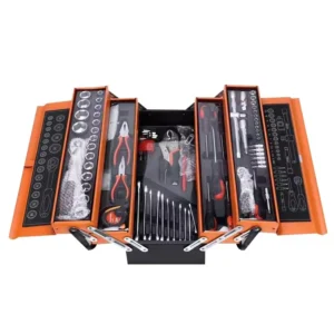 Set of 85pcs Manual Mechanic Ratchet Wrench Socket Combination Tools Hand Tool Kits for Cars, Motorcycles and Bicycles Repair
