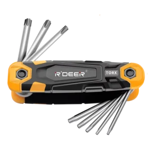 Set of Eight Folding Hex Keys Sturdy and Durable for Promotional Use