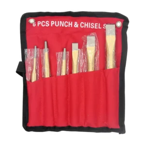 Set of Golden Chisels Alloy Steel Chisels Punches Punching Sets Punches Fitter Chisels and Stonemasons