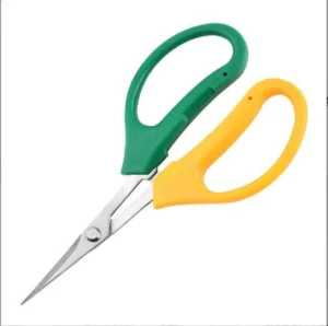 Sharp Stainless Steel Pruning Scissors Multicolor Handle Household Flower Plant Cutting Shears Garden Bonsai Trimming Hand Tool