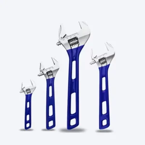 Short Handle Adjustable Wrench Pointed Beak & Extra Large Opening Strong Anti Rust Heavy Duty Tool