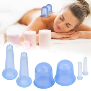 Silicone Beauty Tool Set Suction Cup Vacuum Massage Cupping Therapy for Face Eyes Back Body Anti Wrinkle & Anti Aging