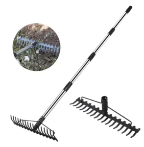 Silt Leaf Rake Pool Carpet Rake Spading Forks Root Rake for Mini Excavator