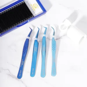Silvery Glitter Rainbow Other Hand Tools Extension Eye Lash Curler Clamps Slanted Eyelash Eyebrow Tweezer