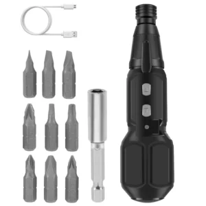 Small 12 Pcs Electric Screwdriver Rechargeable Straight Handle 3.6v Electric Screwdriver Tool Set