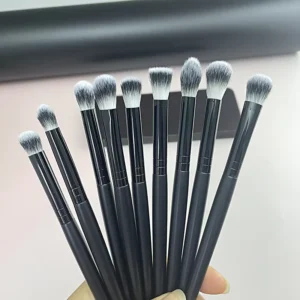 Small Black Synthetic Fiber Blending Makeup Brush In Stock Single Eyeshadow and Nose Contour Brush for Face Use
