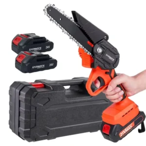Small Lithium Mini Powered Chain Saw Battery Operated Cordless Electric Chainsaw with Battery and Charger