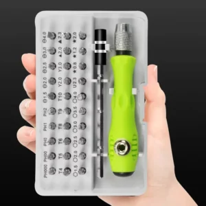Small Size 32 In 1 Multi Functional Portable Hardware Screwdriver Set Small Size Hand Bit Plastic Case Maintenance Repair