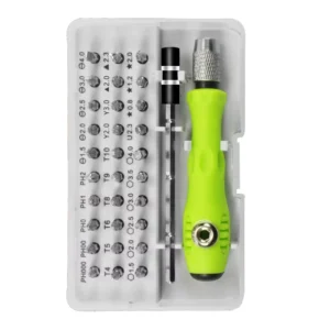 Small Size 32 In 1 Multi Functional Portable Hardware Screwdriver Set Small Size Hand Bit Plastic Case Maintenance Repair