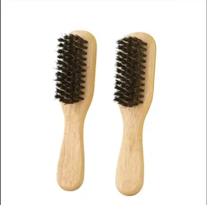 Soft Boar Bristle Hairbrush Hairdressing Non slip Bamboo Handle Beard Styling Brush Durable Design Beard Brush