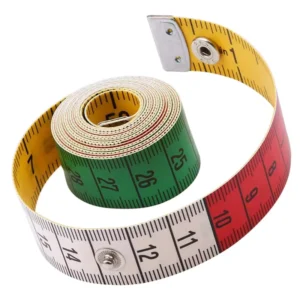 Soft Tape Measure 150cm 60in Body Measuring Ruler for Needlework Sewing Fast Snap Fasteners for Industrial Use
