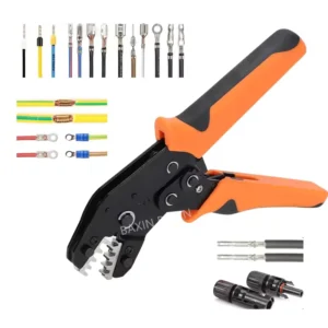 Solar Panel Terminal Auto Wire Crimping Terminal Insulating Terminals DIY Hand Crimp Tool 6 in 1 Function Tool Kit