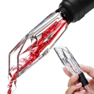 Sparkling Diamond Shape Bottle Pouring Spout Diffuser Wine Aerator Pourer
