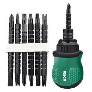 Special Shaped Dual Purpose Cross Flat Screwdriver Set Phillips Magnetic Telescopic Ratchet with Box Packed