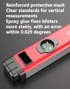 Spirit Level High precision Aluminum Alloy Two Bubble Leveling Ruler Vertical Measuring Shijing Tiling Tool 1221 Spirit Level