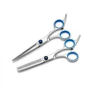 Split Handle Scissors Slanted Blades Salon Hairdressing Shears Household Barber Scissors Pet Grooming