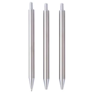 Stainless Steel Ballpoint Pen Custom Laser Engraved Logo Click Metal Gel Pen Advertising Promotional Gift Pen