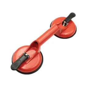 Stainless Steel Double Suction Cup Glass Lifter 100kg Flat Rubber Cups Vacuum Suction Technology