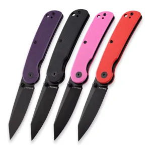 Stainless Steel Folding Blade Knife D2 Steel Blade G10 Stainless Handle 17.5cm Overall Length EDC Camping Hunting Knife
