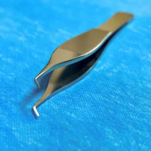 Stainless Steel Reusable Sturdy Tweezers Manual Forceps Medical Toothed Forceps Curved Tweezers