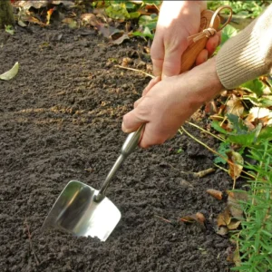 Stainless Steel Shovel Heavy Duty Garden Digging Spade with Ergonomic Wooden Handle
