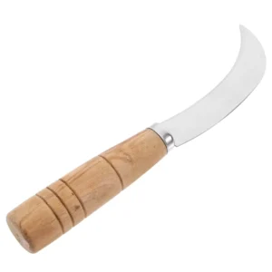 Stainless Steel Small Curved Knife Fruit Handle Fragrant Multifunctional Fruit Cutting Wood Curved Sickle