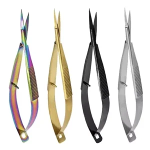 Stainless Steel Swallowtail Cuticle Scissors Professional Beauty Shears for Double Eyelid & Canthoplasty