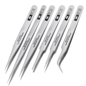 Stainless Steel Tweezers for Industry Anti Magnetic and Corrosion Resistant Precision Tweezers for Laboratory