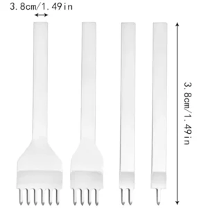Steel 4mm Prong DIY Lacing Stitching Chisel Set Leather Craft Kits