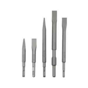 Steel Alloy Flat Chisel with Square Handle Four Pit Round Handle Pointed Chisel Electric Hammer Hexagonal Pointed Flat Chisel