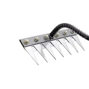 Steel Household Garden Hand Tools Farming Turning Soil Hoe Weeding Seven tooth Rake for Lawn Leveling