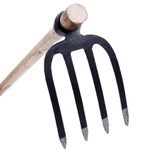 Steel and Wooden Handle Farming Tools Garden Digging Fork and Hoe Set