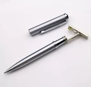 Stock Personalized Metal Self-inking Name Engraving Stamp Seal Pen Ink Pen With Stamp Personnalisable Stylo
