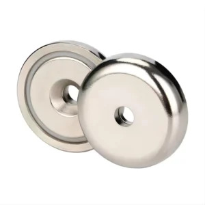 Strong Neodymium Pot Magnet Suction Cup with Countersunk Hole Round Door Window Bending Processing Service