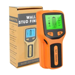 Stud Finder 5 in 1 Multifunctional Electronic Wall Center Sensor Detector Digital LCD Display Metal Wire Detection