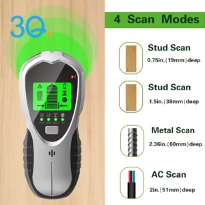Stud Finder Scanner Wall Scanner Gold Detector 4 in 1 Metal and AC Live Wire Detector