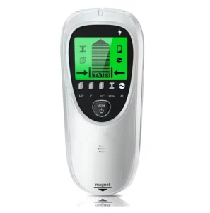 Stud Finder Stud Center Finder Metal AC Live Wire Detector with Strong Magnet Joist Finder TH511 Gray 9V Battery