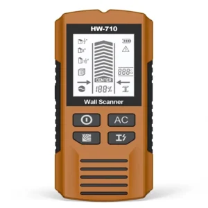 Stud Finder Wall Scanner 5 in 1 Upgraded Chip Detect Wood Metal AC Wire Pipe LCD Display Audio Alarm High Accuracy Maple