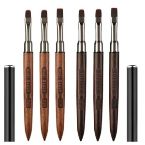 Synthetic Hair Nail Art Printing Pen Tools Drawing Nail Brushes Set