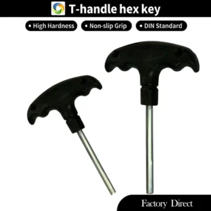 T Handle Hex Key Allen Wrench High Hardness Metric Hex Key Wrench Set Non slip T Handle Allen Key for Machinery Repair
