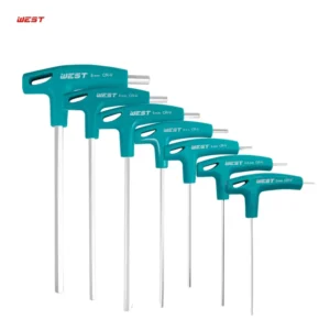 T Handle Hex Key Wrench Chromium Alloy Steel Allen Key Ergonomic Anti Slip Grip High Torque Metric Industrial Grade Automotive