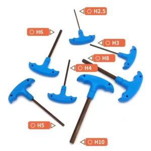 T Type T Handle Single Hex Key With Plastic Handle