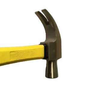 TGS Non Sparking Non Magnetic Industrial Grade Claw Nail Hammer Beryllium Copper Polished Fiberglass Handle OEM