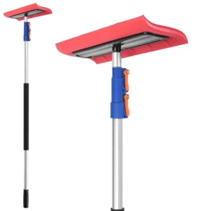 Telescopic Roof Scraper Roof Snow Rake Shovel with Telescopic Aluminum Pole Snow Brush
